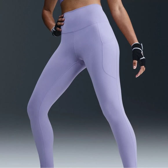 Nike rate dry fit Lavender High-Waisted Leggings - Picture 2 of 16